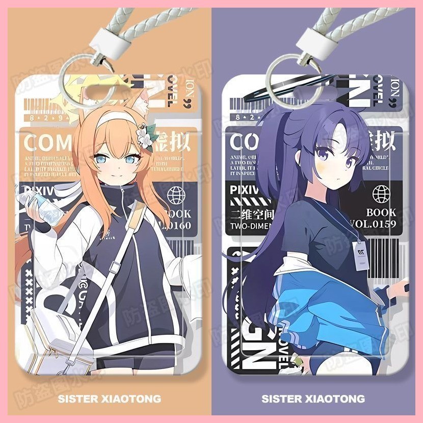 [Guyn] Hộp đựng thẻ Blue Archive Hayase Yuka Blue Archive Hàng hóa Hộp đựng thẻ trượt học sinh Thẻ b