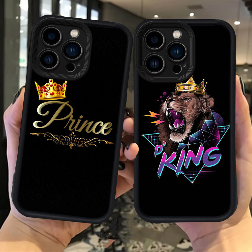 S-38 King Queen Ốp lưng Trường hợp cho iPhone 11 8 7 14 12 13 Pro Max Plus Che