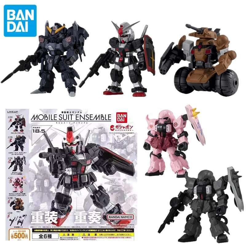 BANDAI Capsule MSE18.5 MOBILE SUIT ENSEMBLE Prototype am Gigan Zaku Phantom Action Figures All Set T