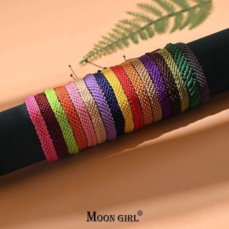 Friendship Bracelet 10Pcs/Lot For Women Summer Beach Bohemian Handmade Weave Tarnish Free Charm