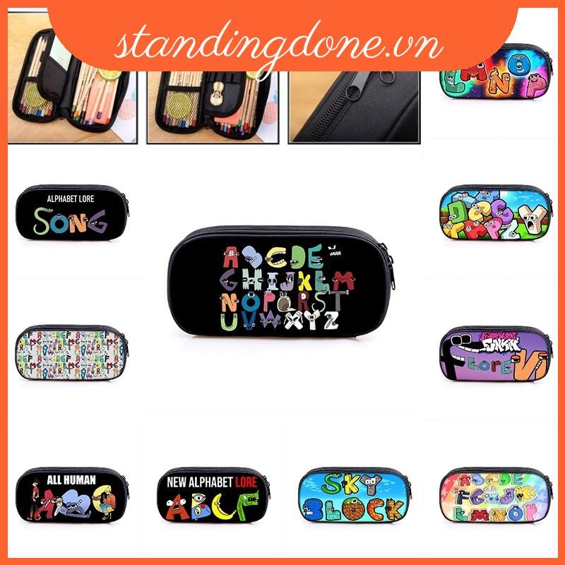 Alphabet Lore Pencil Case Single layer Large Capacity Pencil Pouch Bag Kid Student Gift