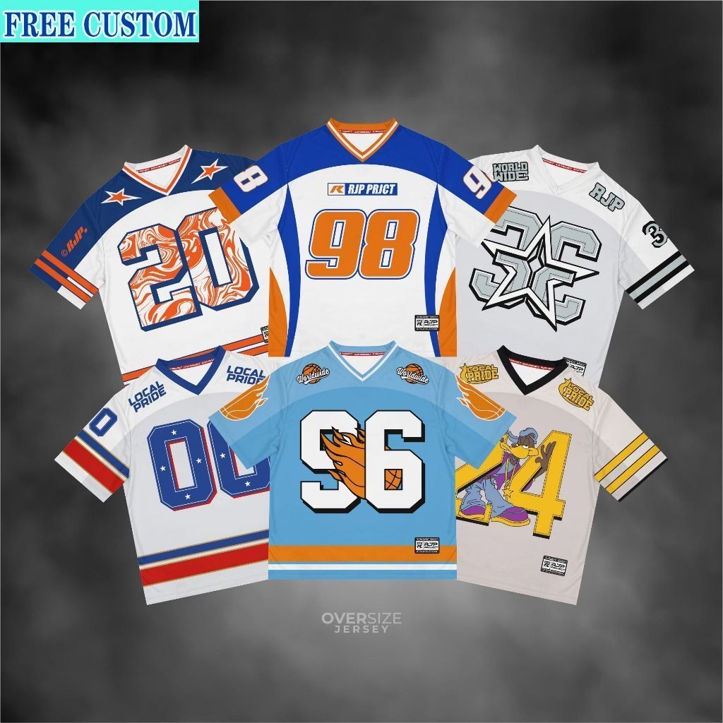 <[CDATA[[Tùy Chỉnh Số Đội Miễn Phí] Áo Jersey JPSports Bóng Rổ & Rugby, Kiểu Dáng Boxy Fit Oversized