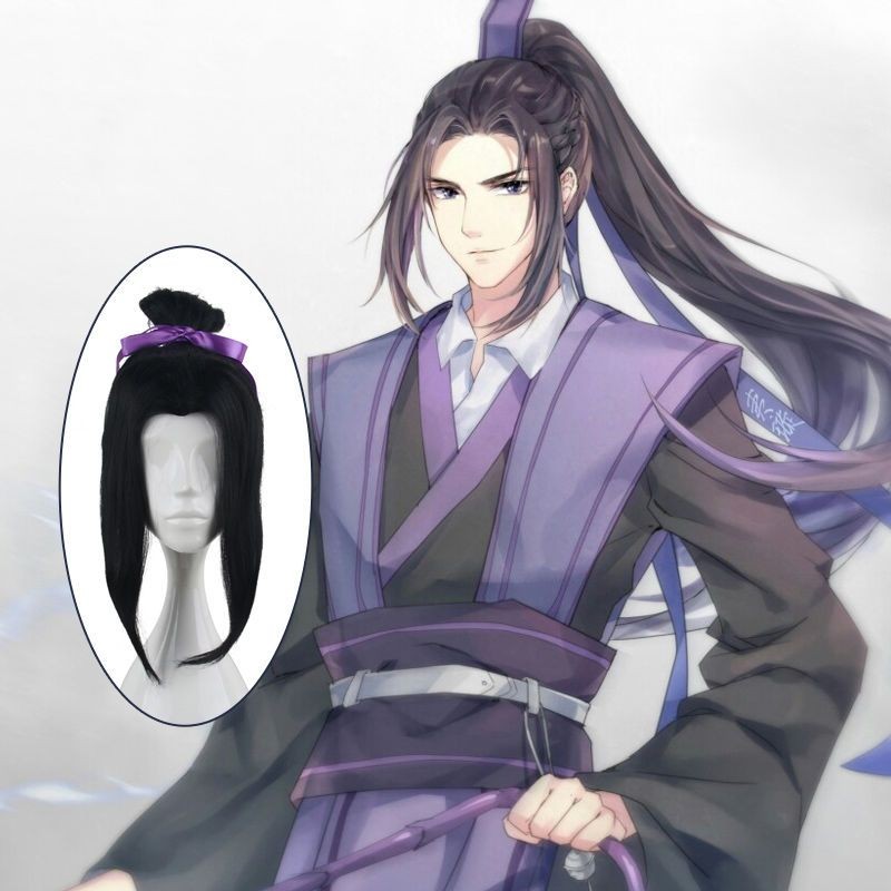 Anime COS Tóc Giả Mo Dao Thượng Phụ Jiang Cheng Hai Chiều Phong Cách Cổ Đại cosplay Tóc Giả P