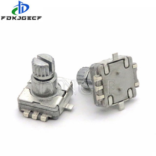 5 Cái / lốc Công Tắc Mã Hóa Xoay EC11 Có Công Tắc Đẩy 5Pin Loại SMD Tay Cầm Chiều Dài 10MM Trục Mận