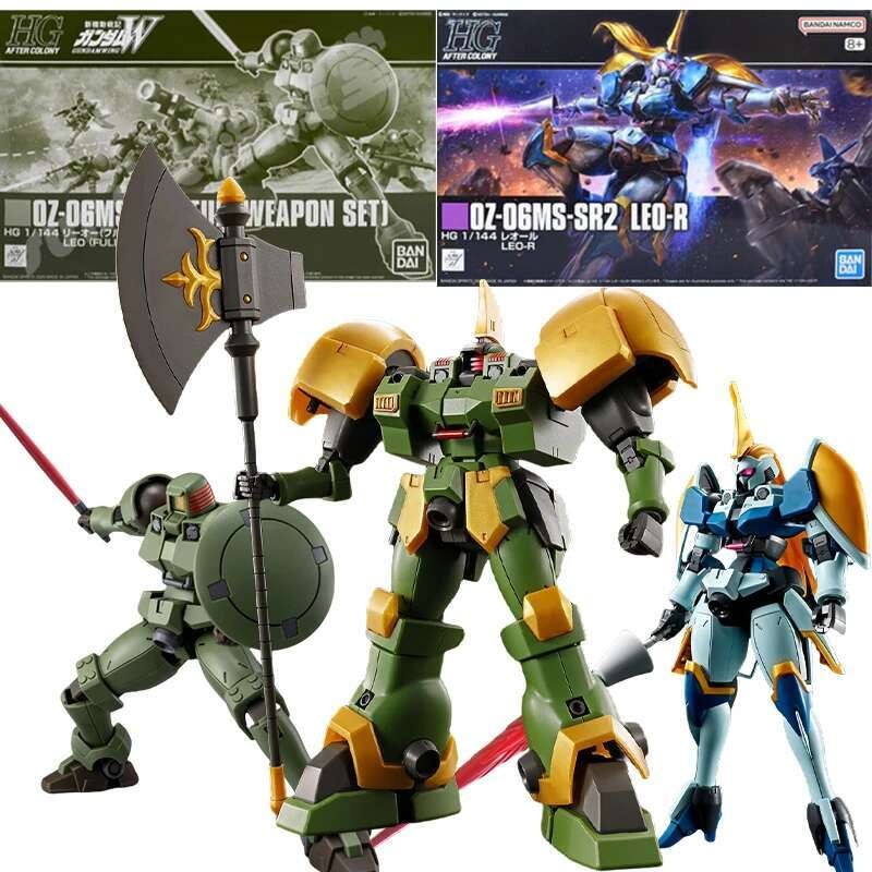 BANDAI HG PB 1/144 OZ-06MS Leo Action Figures Leo-R Mobile Suit am Placstic Model Kit Orginal Mô hìn