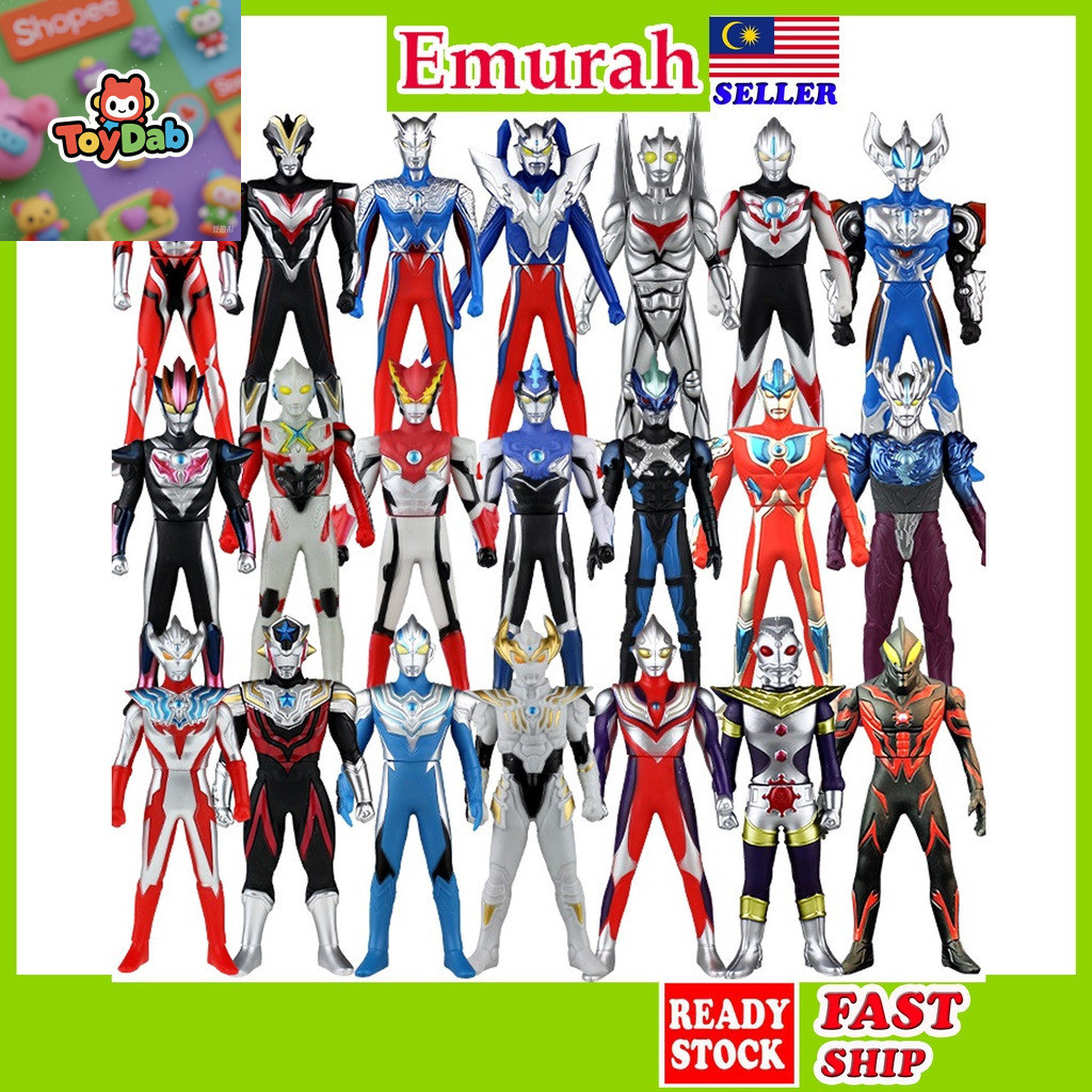 Đồ chơi nhân vật hành động Ultraman 23cm / 13cm Blazer Decker Geed Trigger Zero Zeta Z Tiga Taro Bel