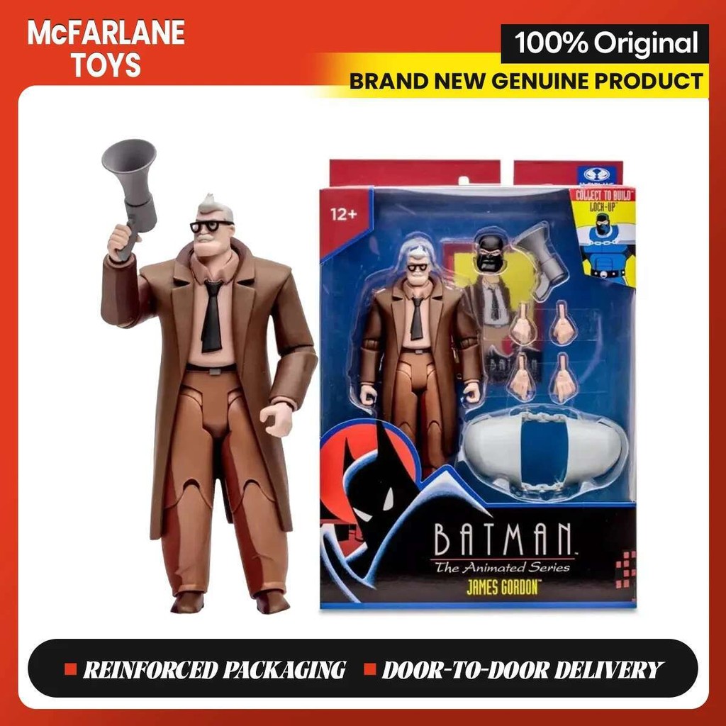 McFarlane Batman The Animated Series James Gordon Action Figure Collection Statue Ornament Model Toy