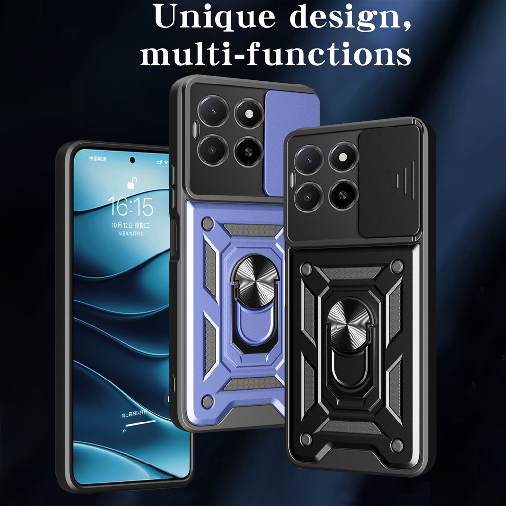 Ốp Lưng Cho Honor X5c X5cPlus X7d X9d ⭐Vỏ điện thoại nhẫn Withlens⭐ Giá đỡ vỏ chống sốc Giá đỡ ô tô 