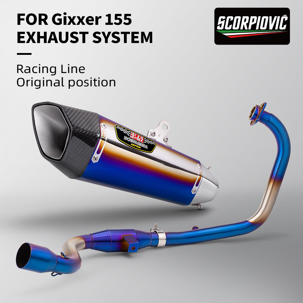 Hệ Thống Xả Xe Máy Thoát Cho GIXXER155 GSX150F SF155 gixxer155 moto Liên Kết Trước Đầu Ống Kết Nối 5