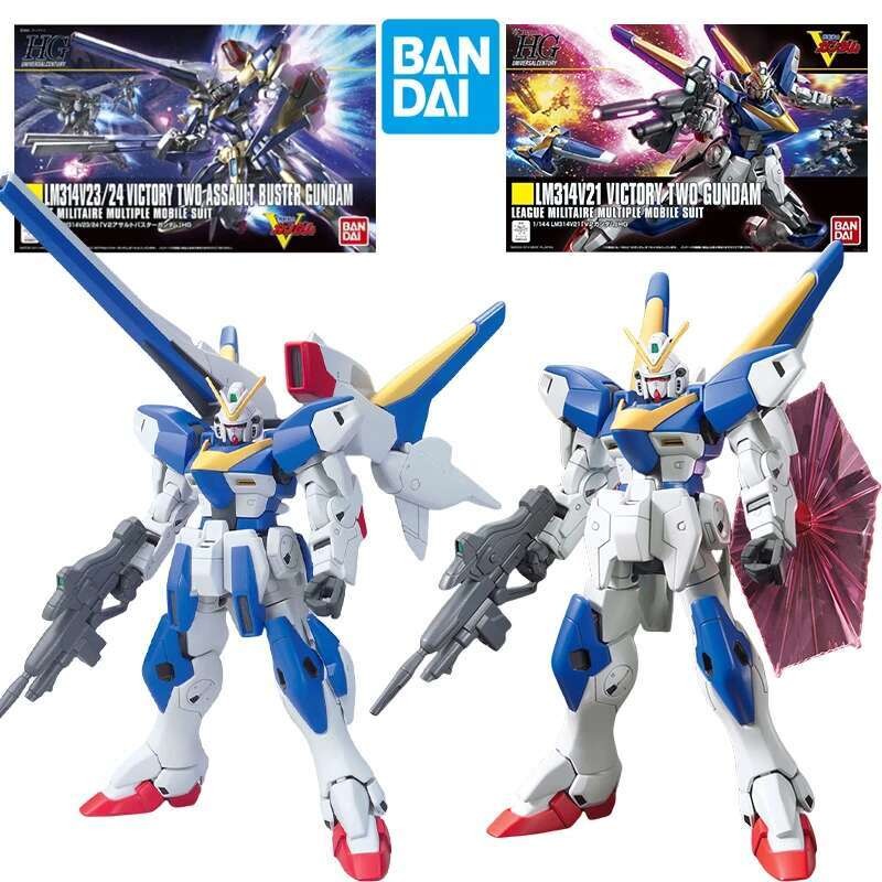 BANDAI H 1/144 LM314V21 Victory 2 Action Figures V2 Assault-Buster am Mobile Suit Plastic Model Kit 