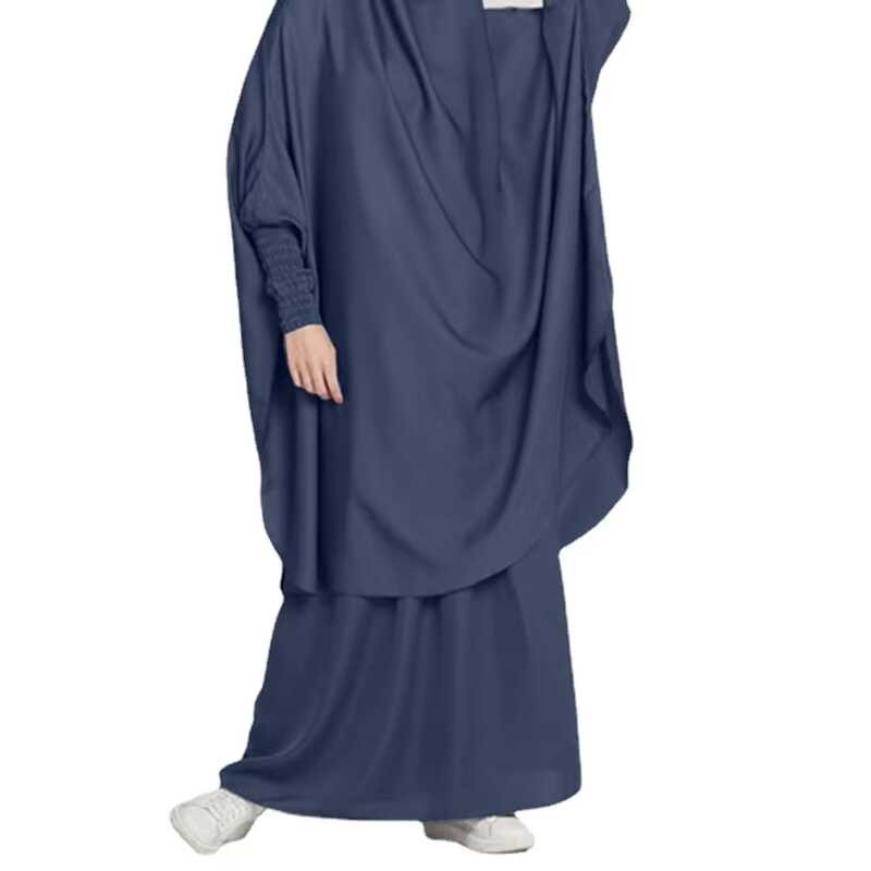 OEM Phụ Nữ Đầy Đủ Màu Sắc Giản Dị Màu Đầm Hai Bộ Váy Trung Đông Quần Áo Quốc Gia