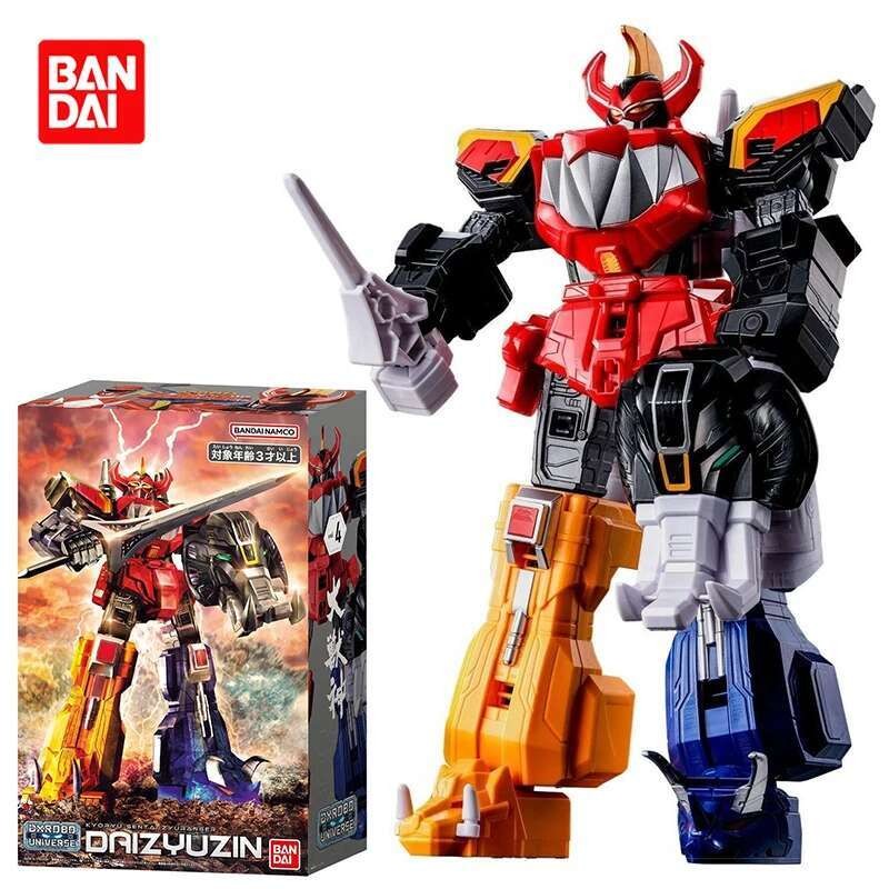 BANDAI DX Mighty Morphin Power Rangers Anime Daizyuzin Action Figures Kyoryu Sentai Zyuranger Model 