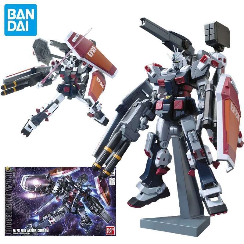 BANDAI Thunderbolt HG 1/144 FA-78 FULL ARMOR am THUNDERBOLT Ver. Action Figures Model Toys Gifts for