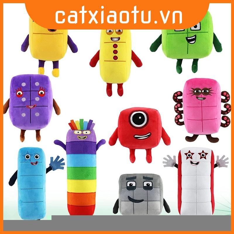 Numberblocks Đồ chơi nhồi bông sang trọng Khối số búp bê giáo dục- Thú Nhồi Bông Numberblocks Hình S