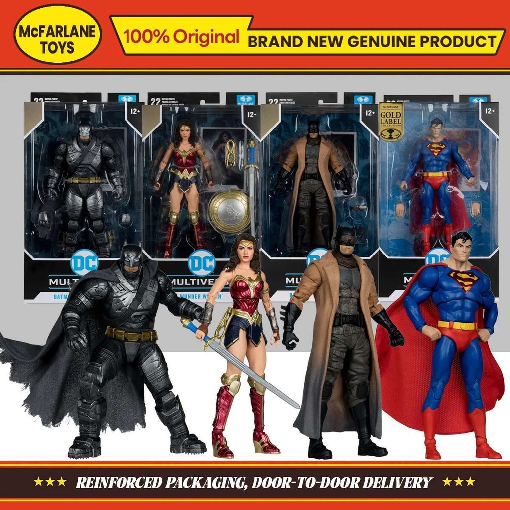 McFarlane Toys DC Superman™&Dawn of Justice Wonder Woman&Batman Knightmare&Batman Armored Suit Actio