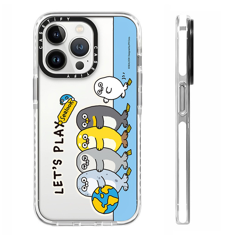 Ốp Lưng Hoạt Hình SEALOOK Tương Thích Cho IPhone 11 14 15 16 Pro Max 12 13 Mini Cover X XR XS Max Si