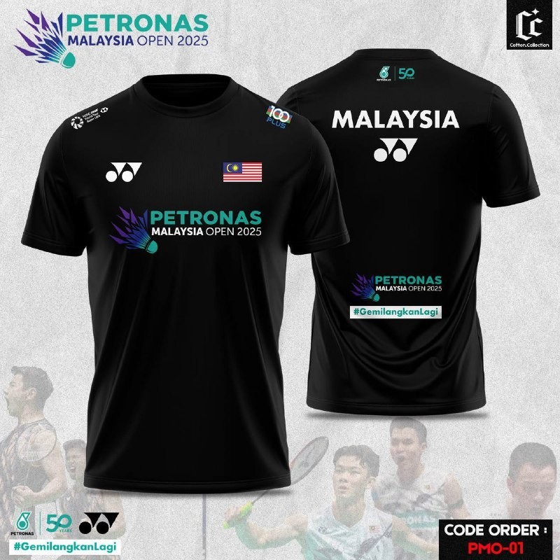JERSEY BADMINTON TÊN TÙY CHỈNH CỦA YONEX KIDS VICTOR MALAYSIA MỞ 2025