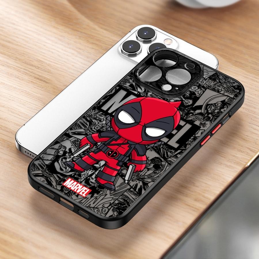Ốp Lưng Điện Thoại Samsung Galaxy S24 S25 Ultra S23 S22 S21 S20 Plus S24 FE Marvel Deadpool Cover