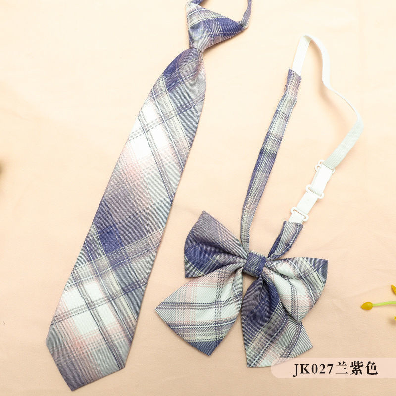 JK Free Tie Tie Flower Set Boxer Bow Tie Preppy Style Phiên bản Hàn Quốc JK Orchid Tím Cà vạt Hoa