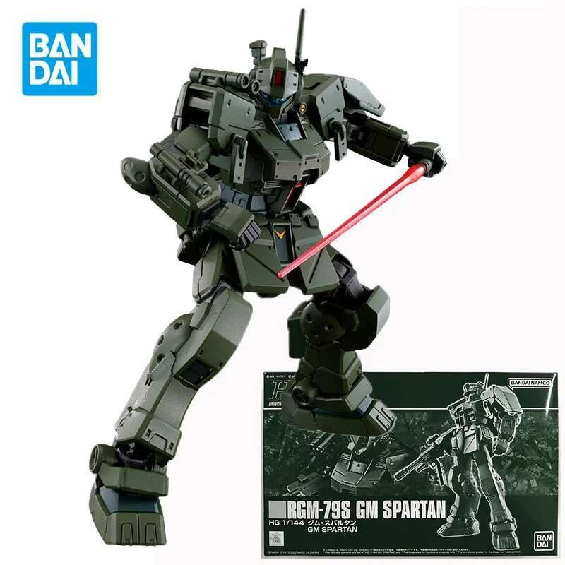 BANDAI HG 1/144 RGM-79S GM Spartan am Anime Figure PB Limited Plastic Model Toys Boys Gifts for Chil