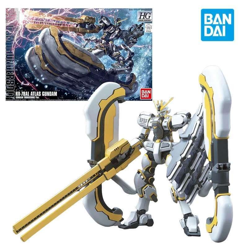 BANDAI HG 1/144 ATLAS AM Action Figure Rx-78AL Atlas am Mobile Suit Model Kit Assembly Toy Gift Mô h