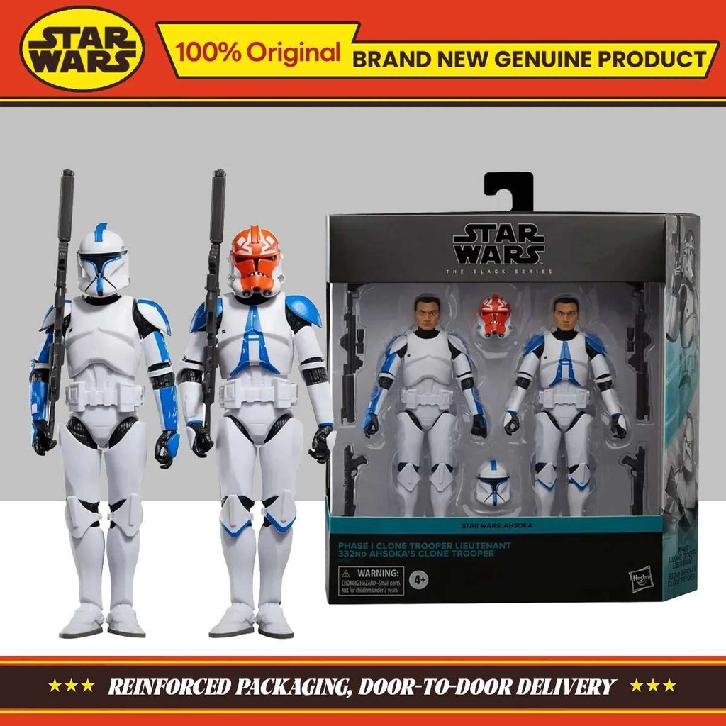 Hasbro Toys Star Wars The Black Series Lieutenant & Ahsoka’s Clone Trooper Action Figure Collection 