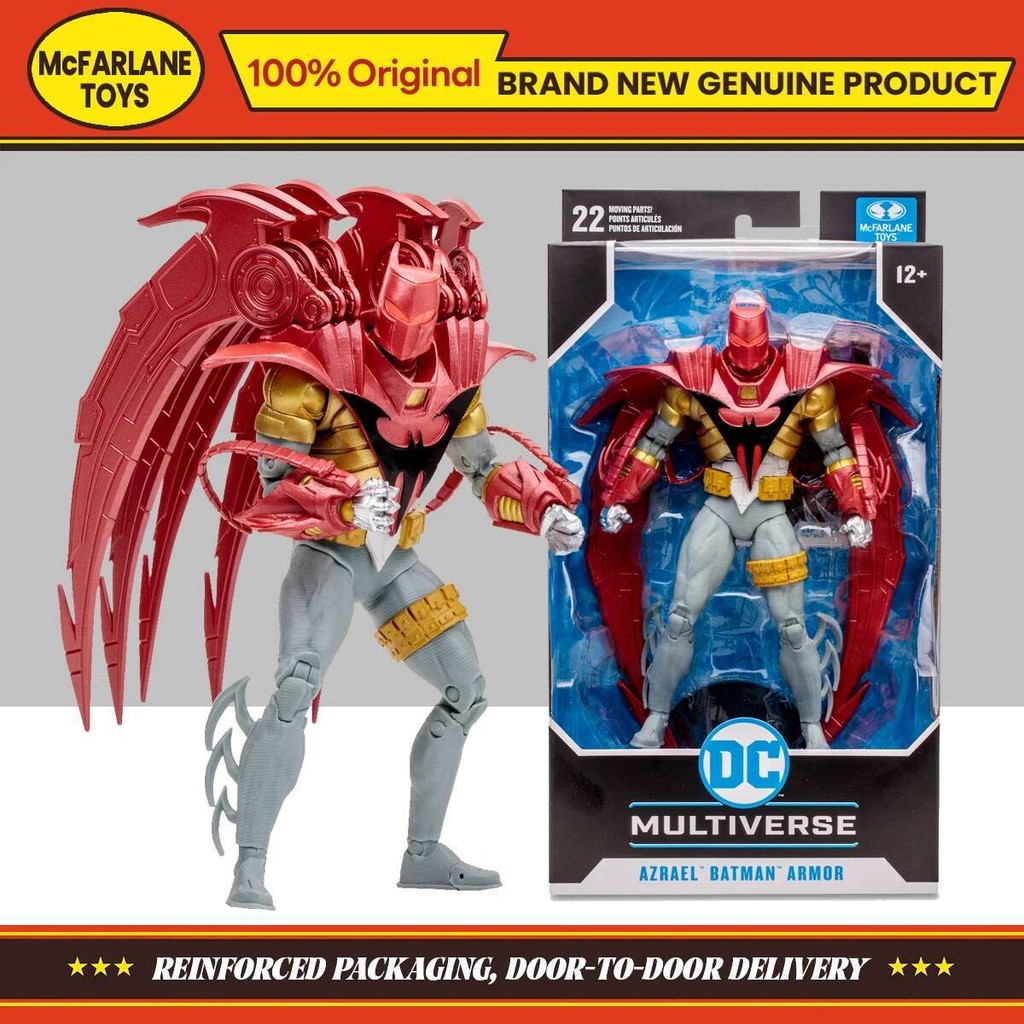 McFarlane DC Multivrrse Azrael Batman Armor Batman: Knightsend 7 inches Action Figure Model Collecti