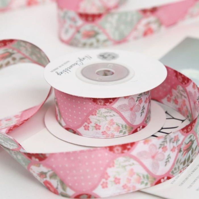 Miếng Dán In Hình Cotton Ruy Băng Nơ Ruy Băng Ruy Băng Ruy Băng Ruy Băng Bó Hoa Bao Bì Tự Làm Chất L