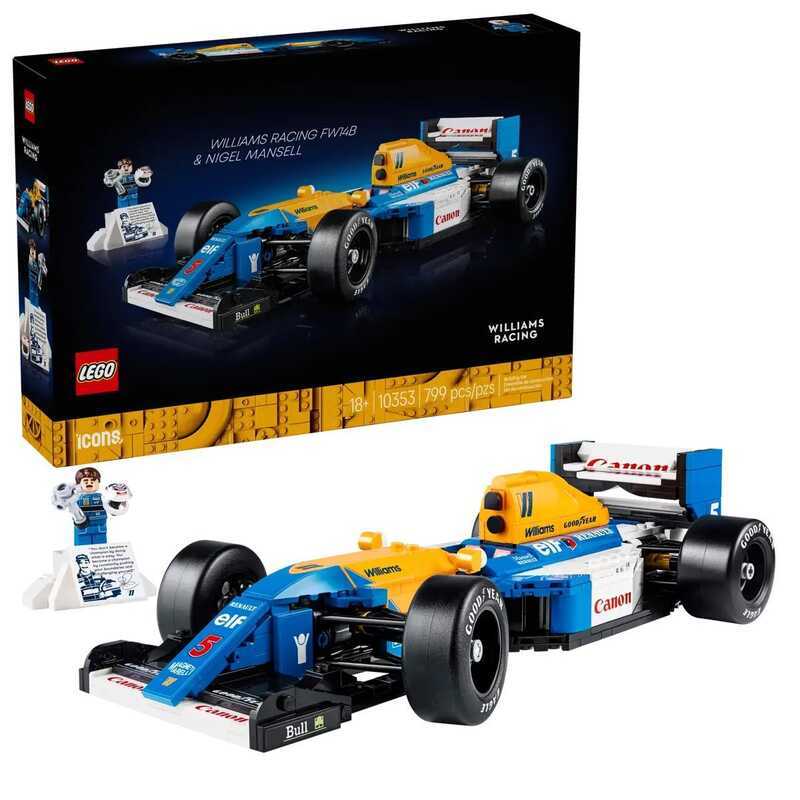 LEGO ICONS 10353 Williams Racing FW14B và Nigel Mansell