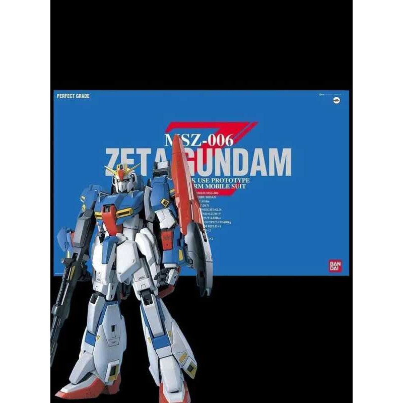 BANDAI Mô hình nhân vật hành động 1/60 PG Zeta Gundam