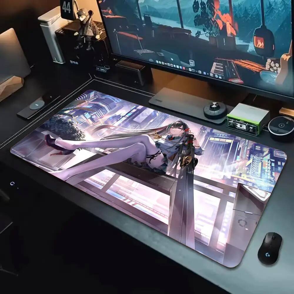 Game thủ Tháp chuột tưởng tượng Tapetes de Mesa Teclado, Borracha Kawai, Tapete de Mesa Antiderrapan