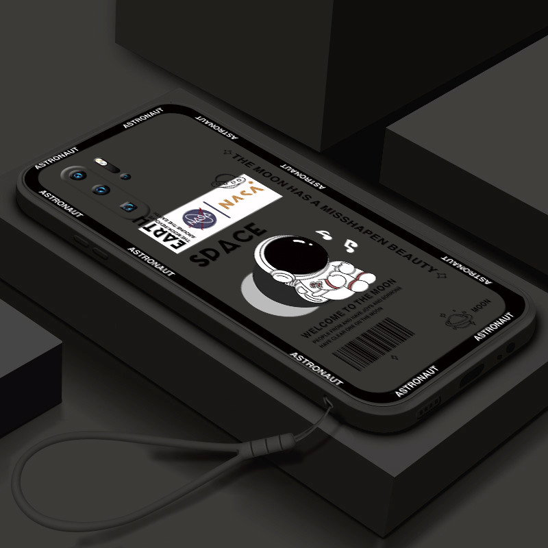 Ốp lưng Huawei P20 P20 Pro P30 P30 Lite P30 Pro Astronaut Square Vỏ điện thoại silicon mềm chống sốc