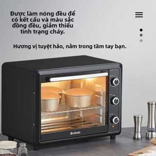 Lò điện BROILWIN 60L, dung tích lớn, đa chức năng, dùng cho gia đình và thương mại, nướng trung thu, bánh pizza