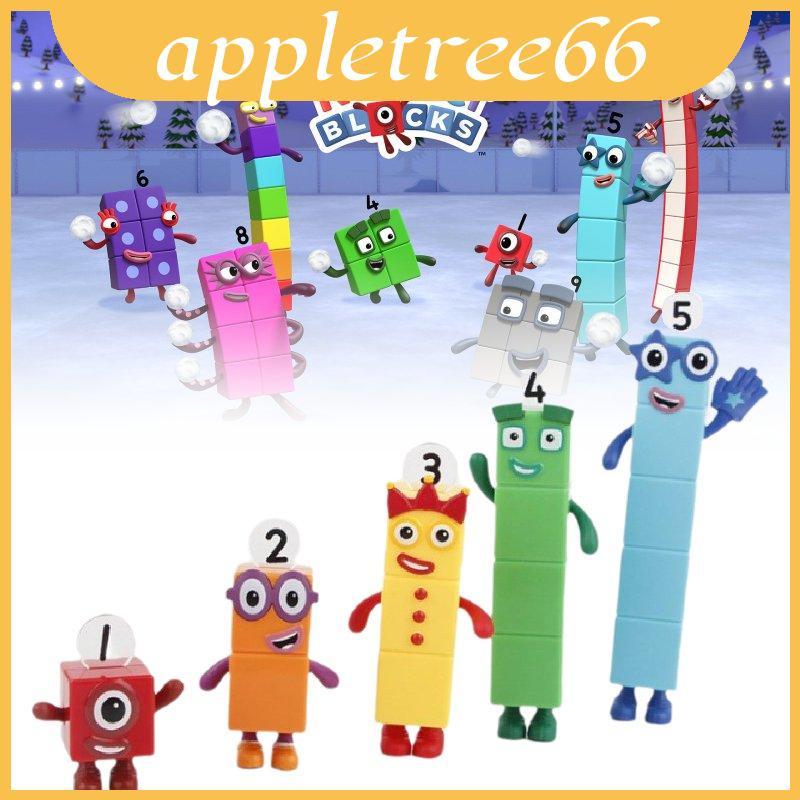 Khối nhân vật Pvc Numberblocks Đồ chơi có thể biến hình dễ thương để chơi và học tập