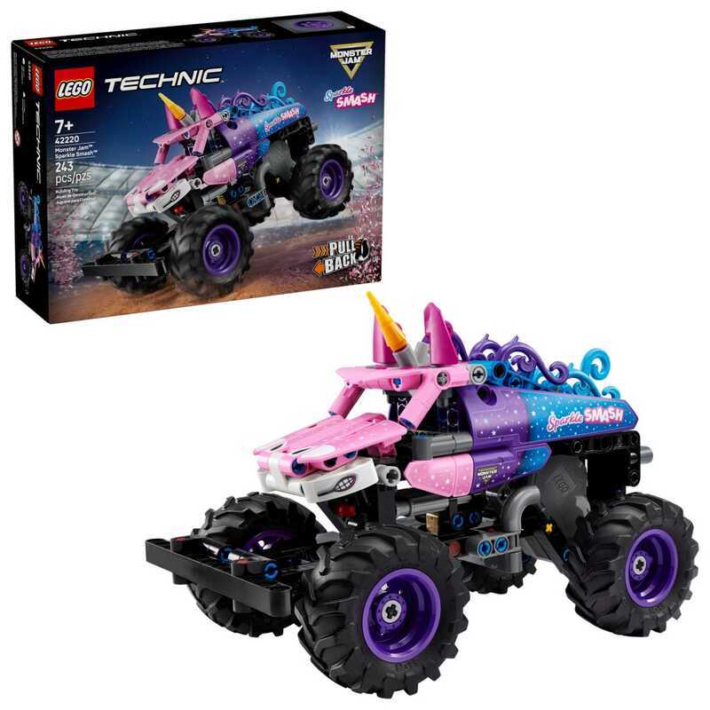 Bộ đồ chơi LEGO Technic 42220 Monster Jam Sparkle Smash Pull-Back -100% hàng chính hãng
