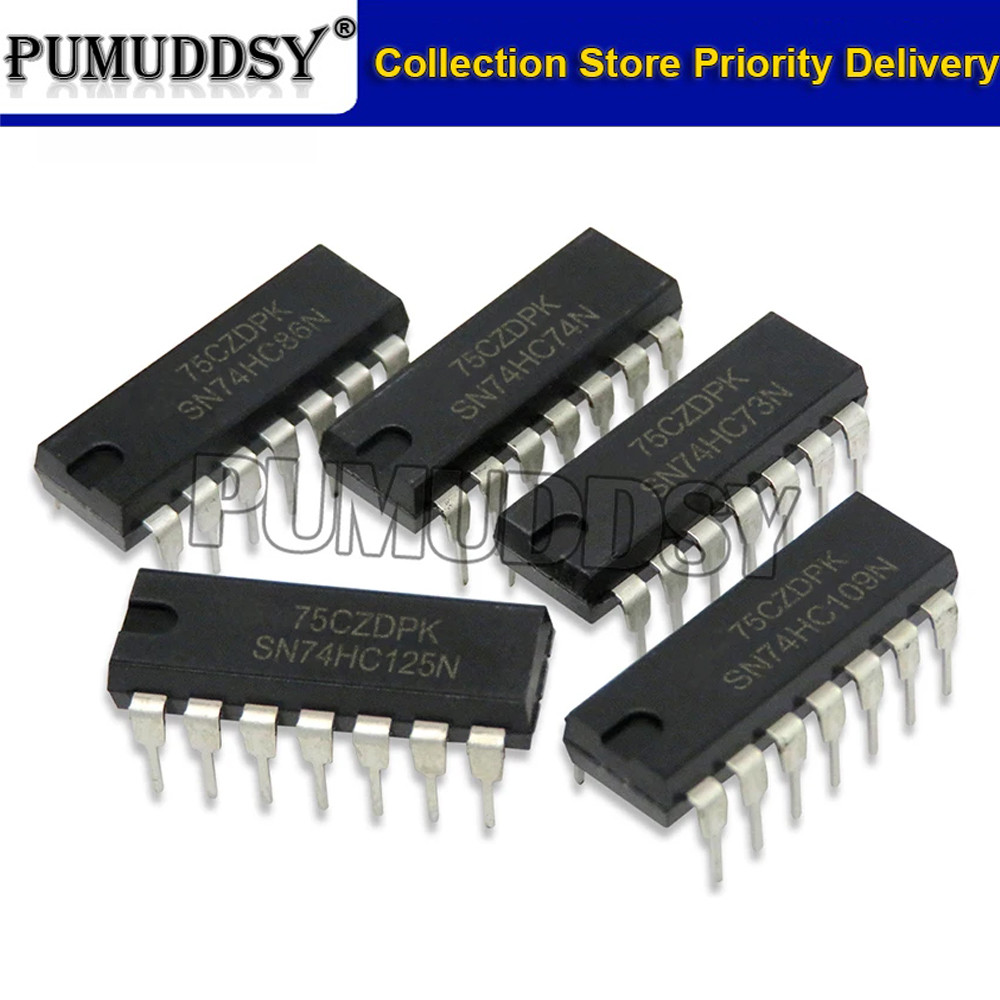 10 CÁI SN74HC74N DIP 74HC74 DIP-14 74HC74N SN74HC73N SN74HC86N SN74HC109N SN74HC125N SN74HC123N 74HC