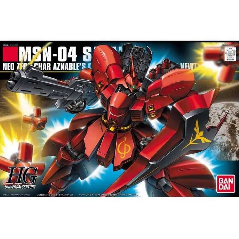 BANDAI 1/144 HGUC 088 MSN-04 Sazabi Mô Hình Nhân Vật Hành Động