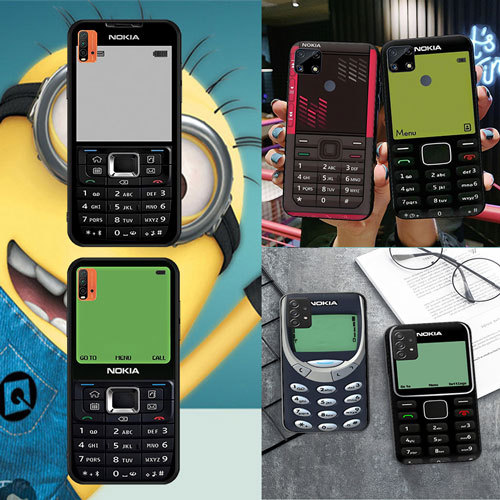 Ốp điện thoại Nokia màu đen mềm cho Samsung Galaxy A02 M02 A03S A10 A10S A20 A30 A20S A40S A70 A26 A