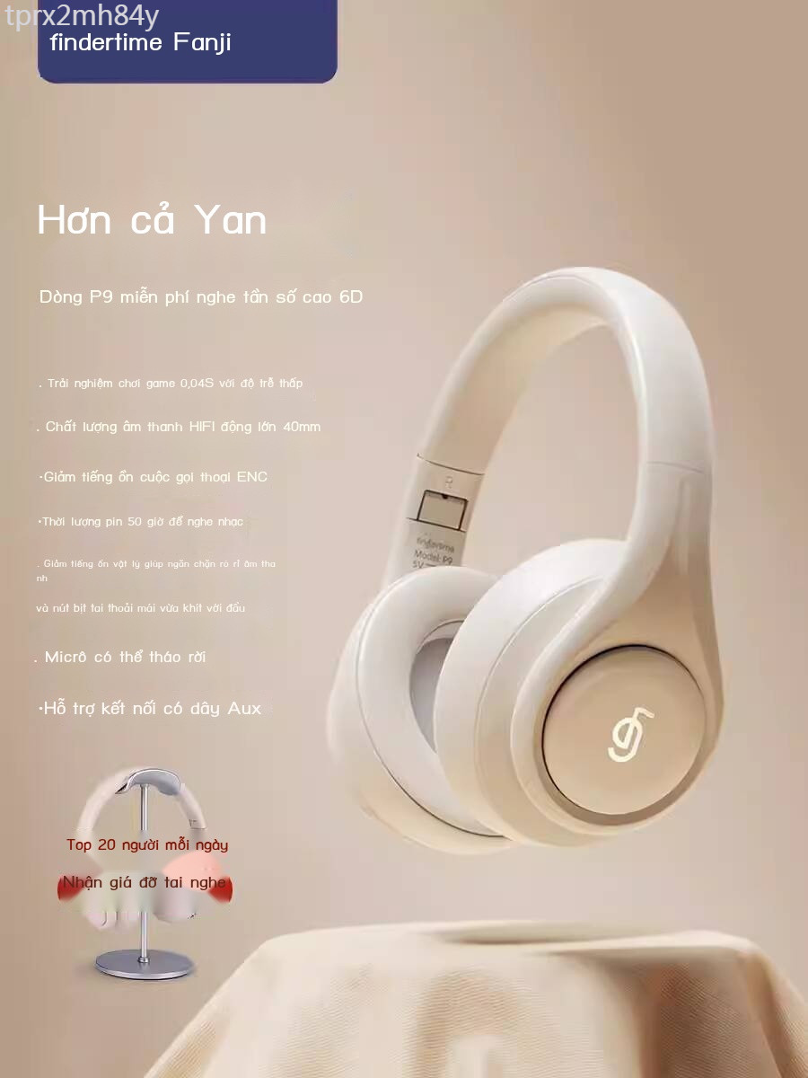 [SẴN-RẺ]  Tai nghe không dây Bluetooth Fingertime Fanji P9, chơi game, máy tính, khử tiếng ồn với m