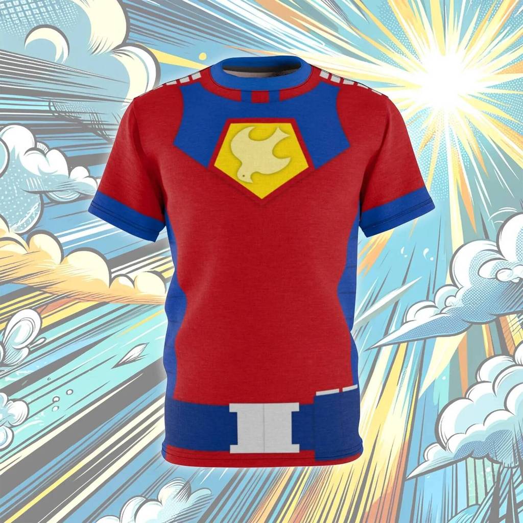 Áo bóng đá Peacemaker từ truyện tranh DC, thoáng khí cho Halloween - phù hợp trẻ em và người lớn