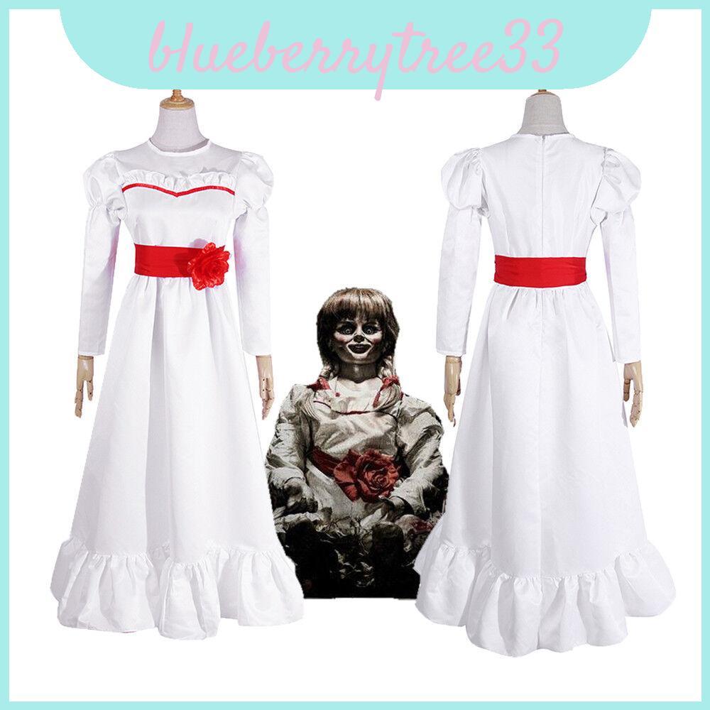 Nổi bật Annabelle Kinh Dị Búp Bê Trắng Đầm Mềm Mại Thoải Mái Trang Phục Hóa Trang Cho Halloween