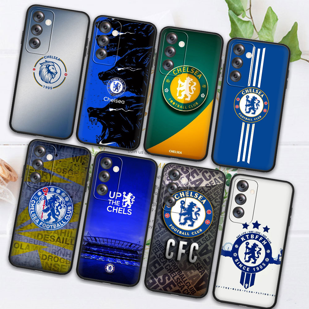Ốp Điện Thoại Màu Đen Mềm Vivo Y77 Y55 Y73 Y95 Y93 Y91 Y91CY81 Y81s Y71 Y69 2E02 Chelsea Club Họa Ti
