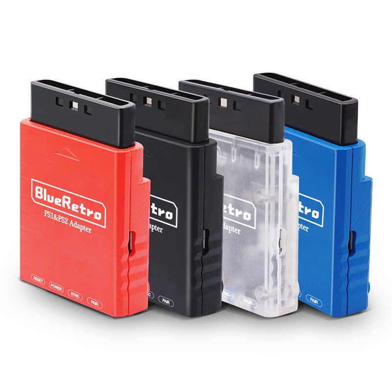 PS2 PS1 BlueRetro Bluetooth Tay Cầm Chuyển Đổi Tay Cầm Không Dây Bộ Điều Khiển Bộ Chuyển Đổi Màu Sắc
