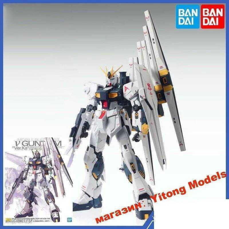 BANDAI 1/100 MG Nu Gundam Ver.Ka Mô Hình Nhân Vật Hành Động