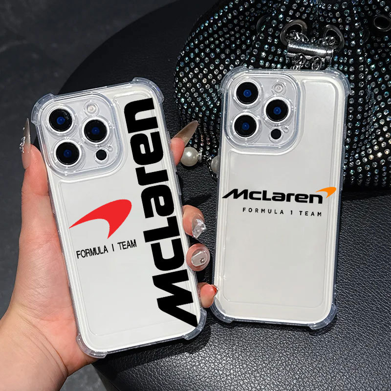 Ốp điện thoại trong suốt Logo McLaren FORMULA I TEAM F1 cho Samsung A57 A37 A56 5G A55 A54 A53 A17 A