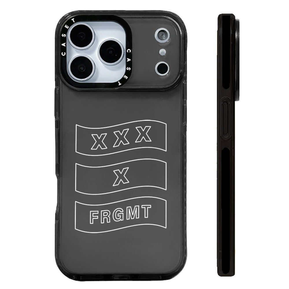 Ốp lưng màu trắng tối giản XXXX FRGMT tương thích cho IPhone 11 12 13 15 16 17 Pro Max 12 Mini Cover