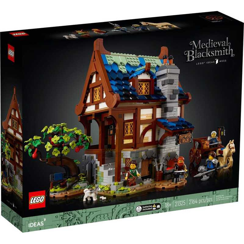 LEGO Ideas 21325 Xưởng rèn thời trung cổ -100% hàng chính hãng