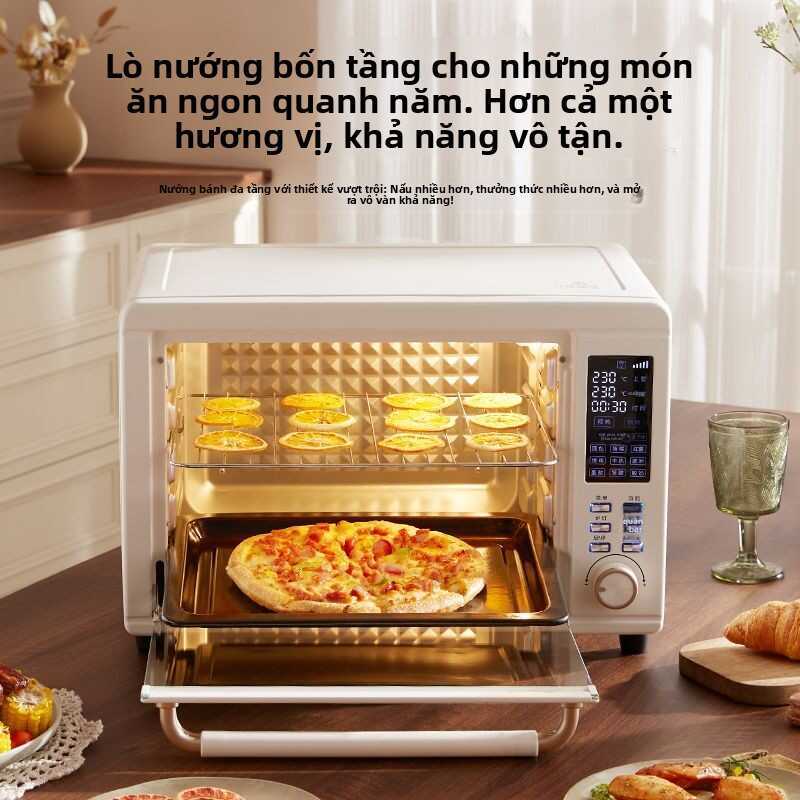 Lò nướng Xiaobeizhu lưu thông không khí nóng, lò điện xoay đa chức năng, dung tích lớn 40 lít