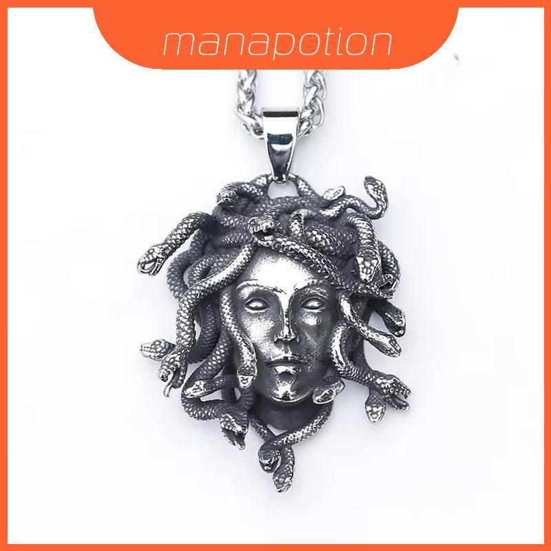 Medusa Vòng Cổ Thần Thoại Với Mặt Dây Chuyền Rắn Hợp Kim Kẽm Dành Cho Người Hâm Mộ Gothic Thời Trang