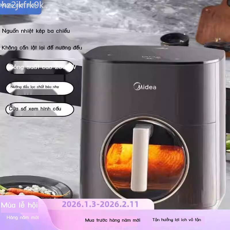 [SALE] Nồi không dầu Midea Xiaoyan, gia đình mới đa chức năng, chiên nướng, dung tích lớn, lò nướng